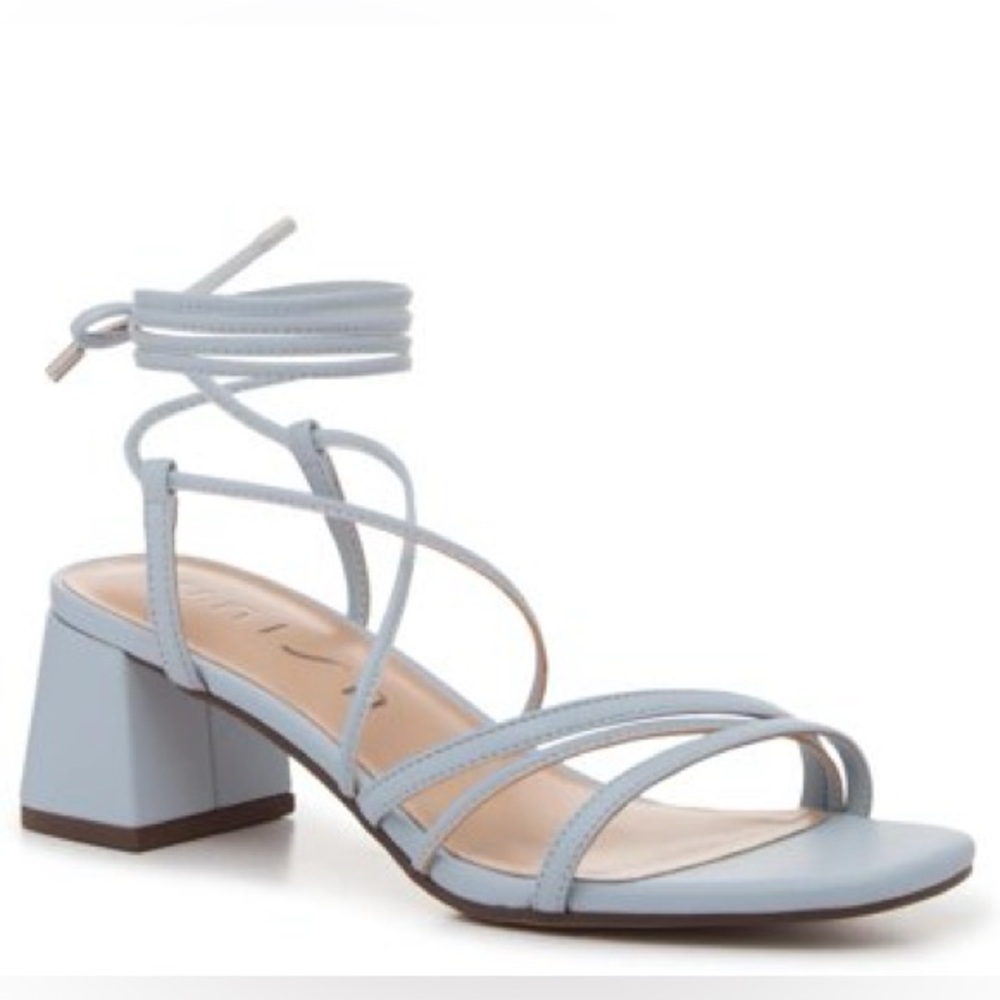 Unisa Venina Lace Up Tie Strappy Block Heel Sandals Size 10